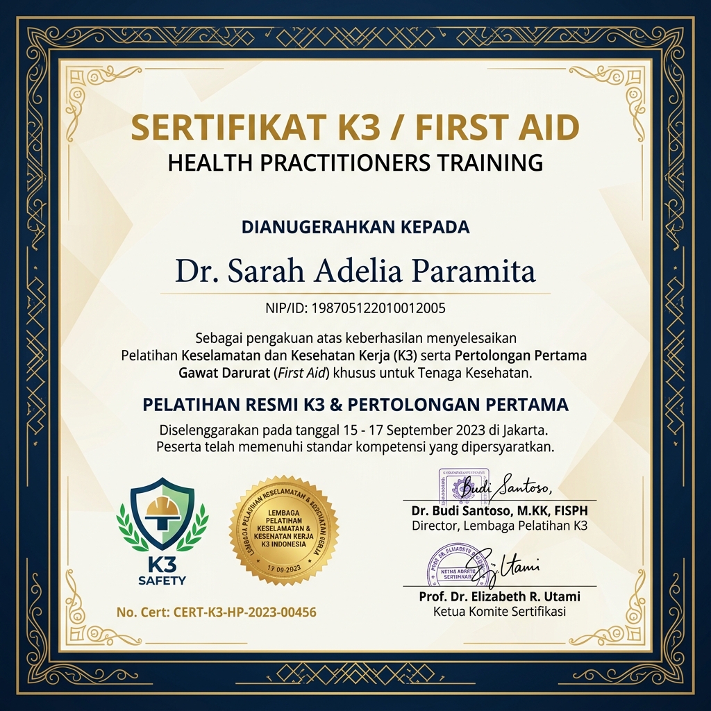 Sertifikasi K3 Pertolongan Pertama